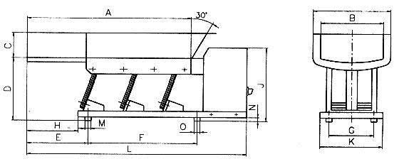 electromagnetic vibrating feeder