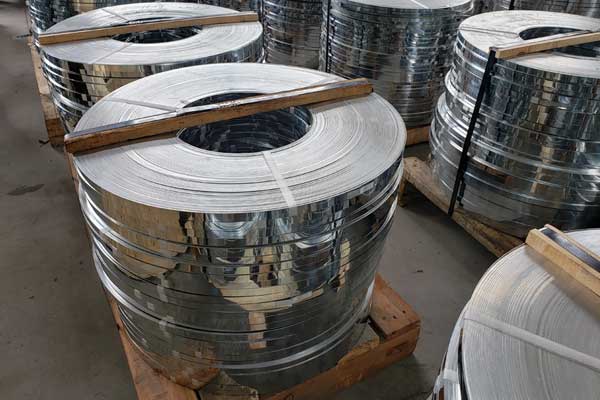 Zinc copper titanium alloy strip