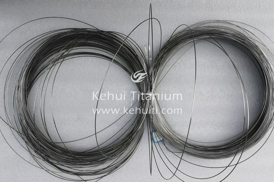 Pure titanium wire for medical devices