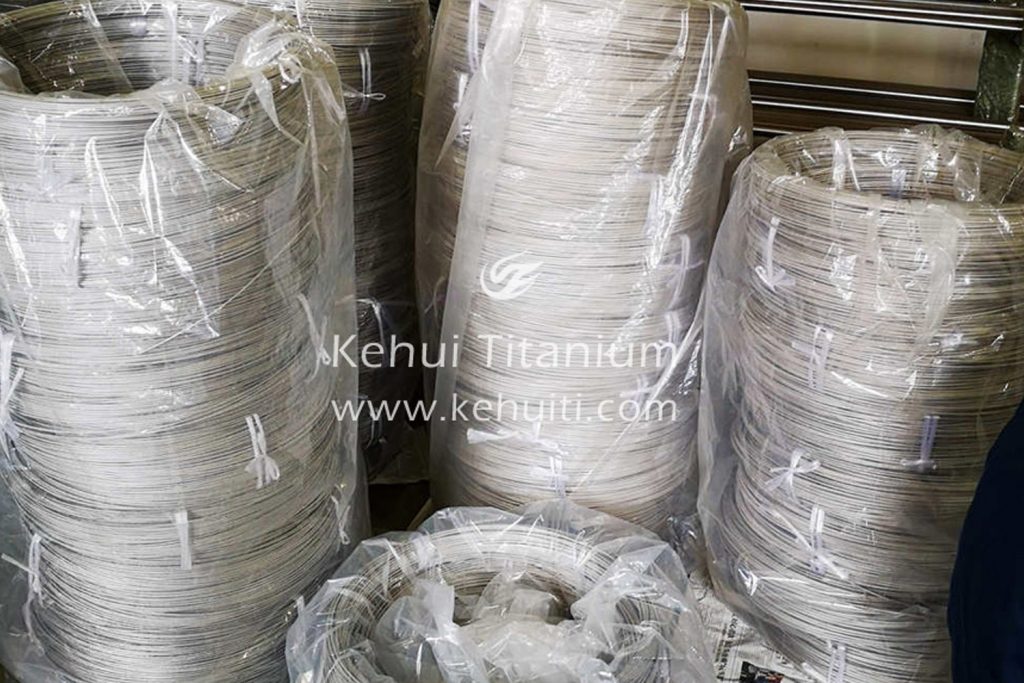 Pure titanium wire for medical devices