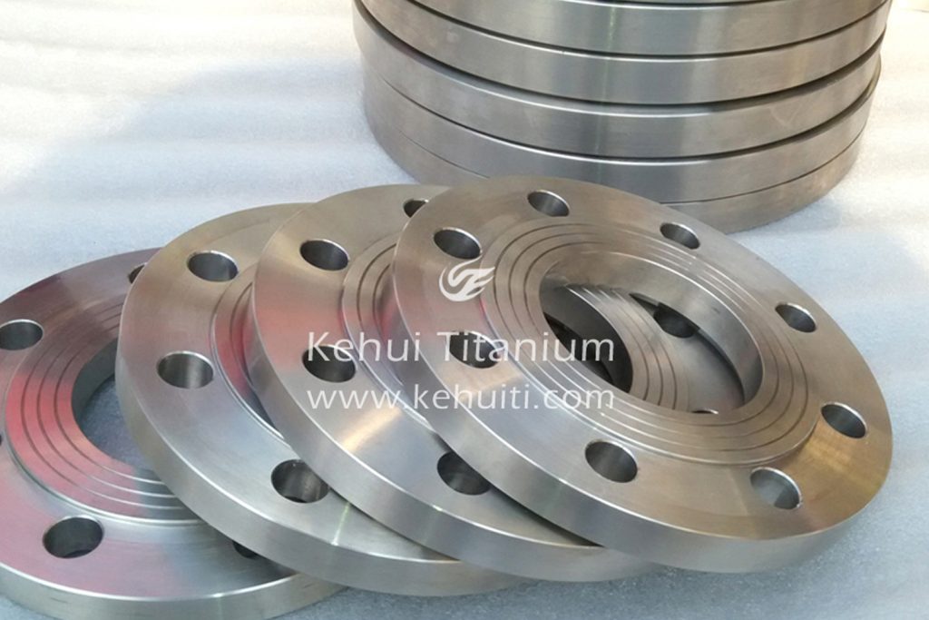 titanium/nickel/zirconium flange